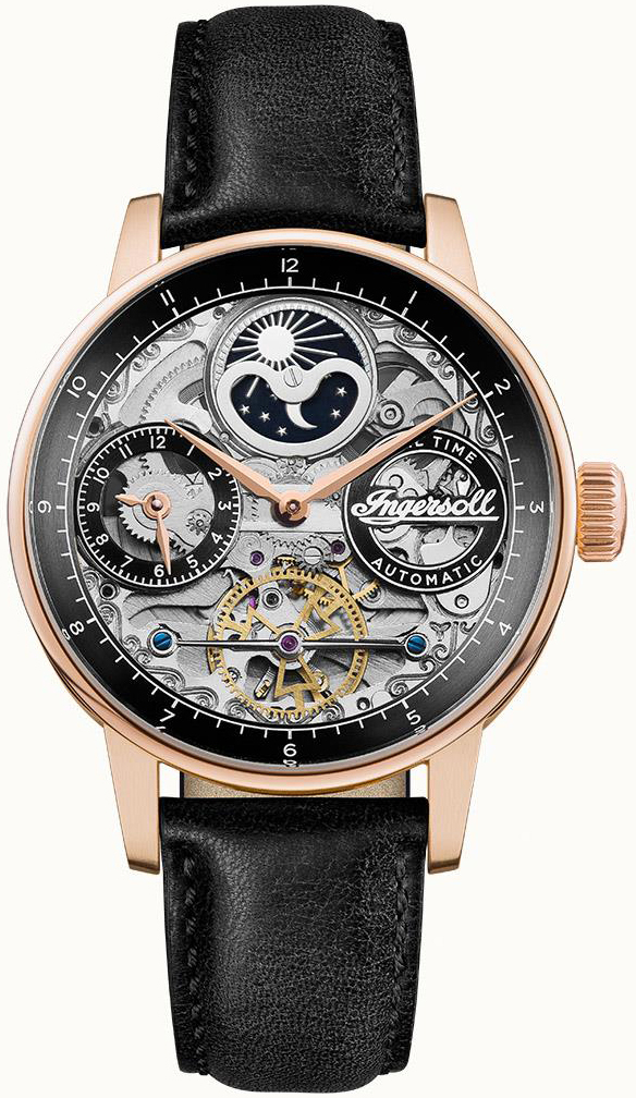 Ingersoll Herrklocka I07705 The Jazz Svart/Läder Ø42 mm - Ingersoll
