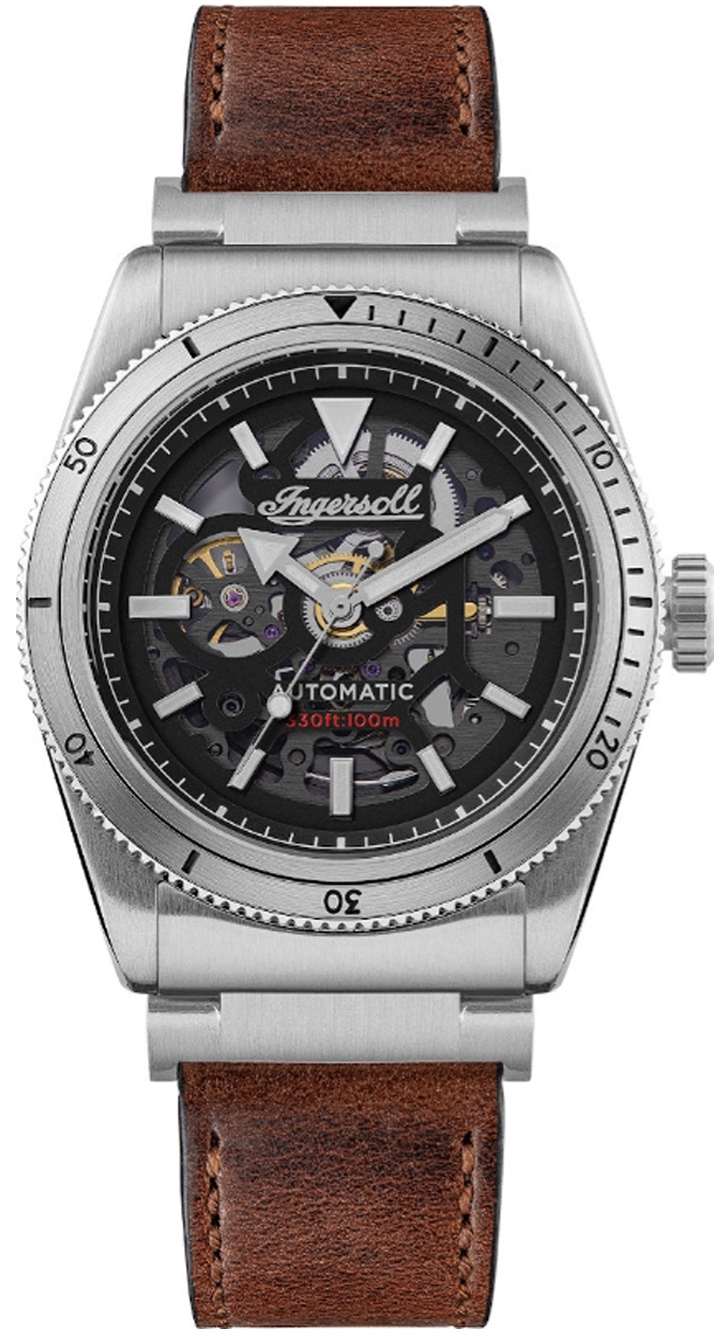 Ingersoll Herrklocka I13901 The Scovill Svart/Läder Ø43 mm - Ingersoll