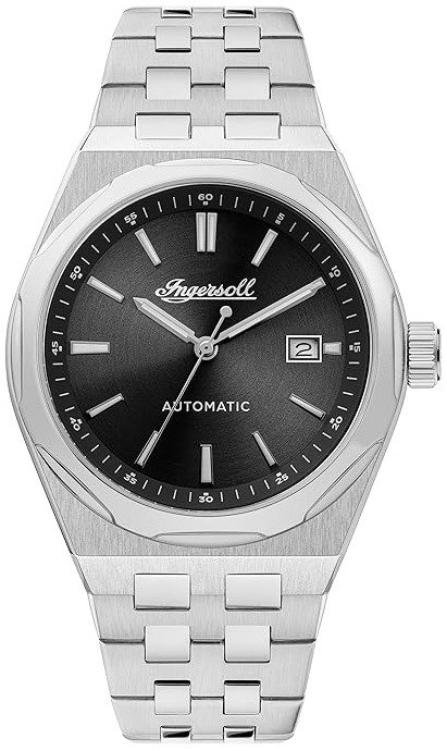 Ingersoll Herrklocka I16801 The Rider Svart/Stål Ø43 mm