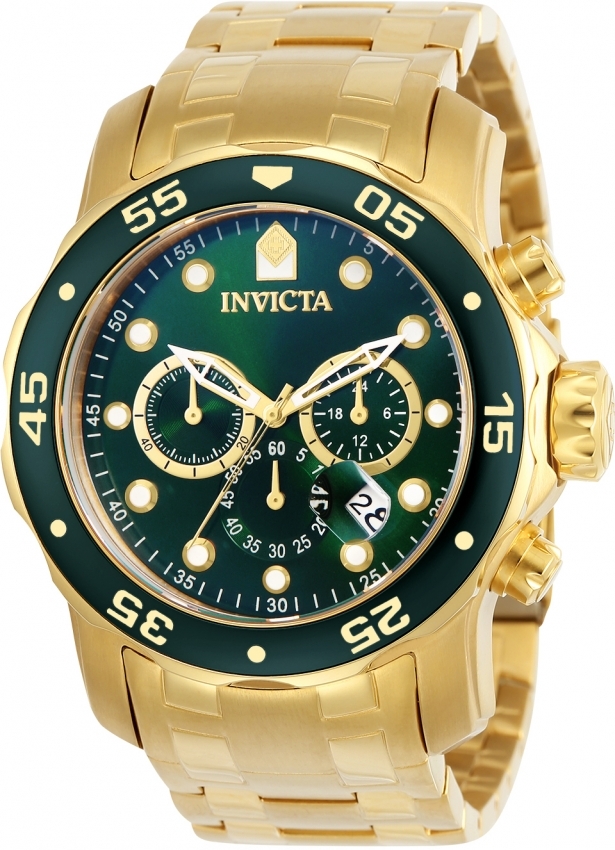Invicta Herrklocka 0075 Pro Diver Grön/Stål Ø48 mm - Invicta