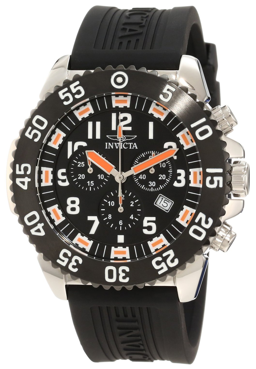 Invicta Pro Diver Herrklocka 10356 Svart/Gummi Ø49 mm - Invicta