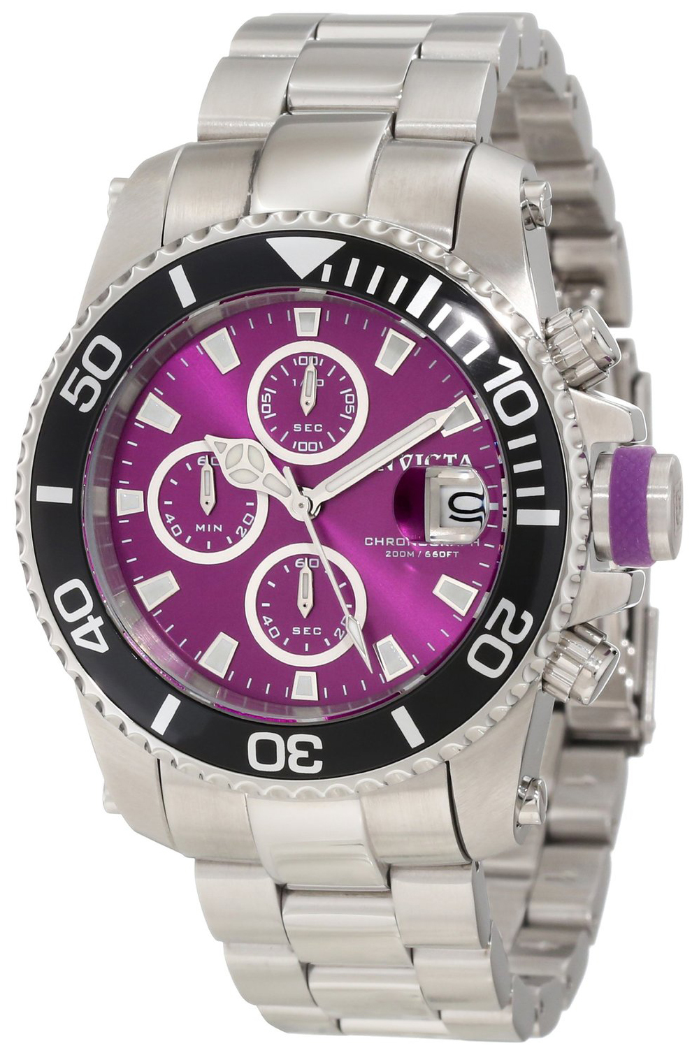 Invicta Pro Diver Herrklocka 11217 Lila/Stål Ø43 mm - Invicta