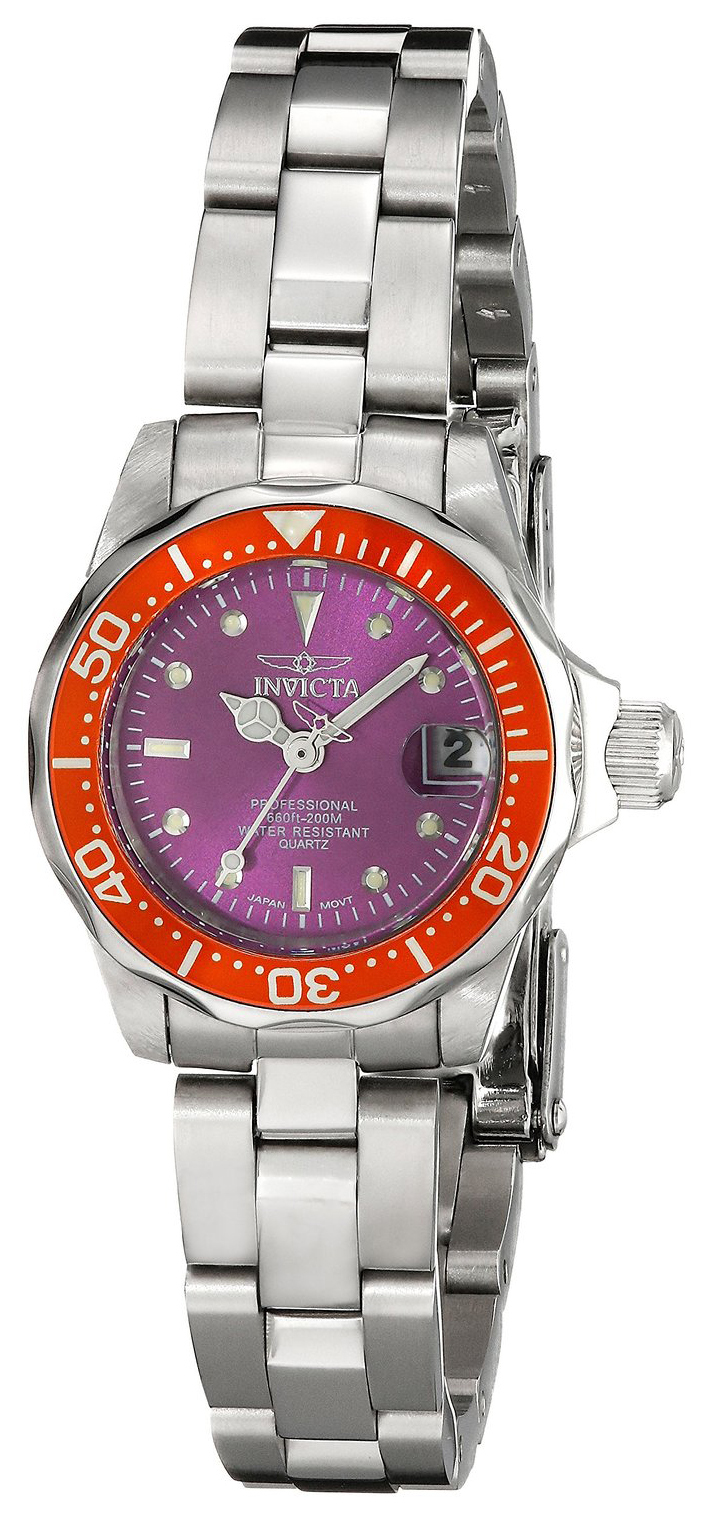 Invicta Pro Diver Damklocka 11439 Lila/Stål Ø24 mm - Invicta