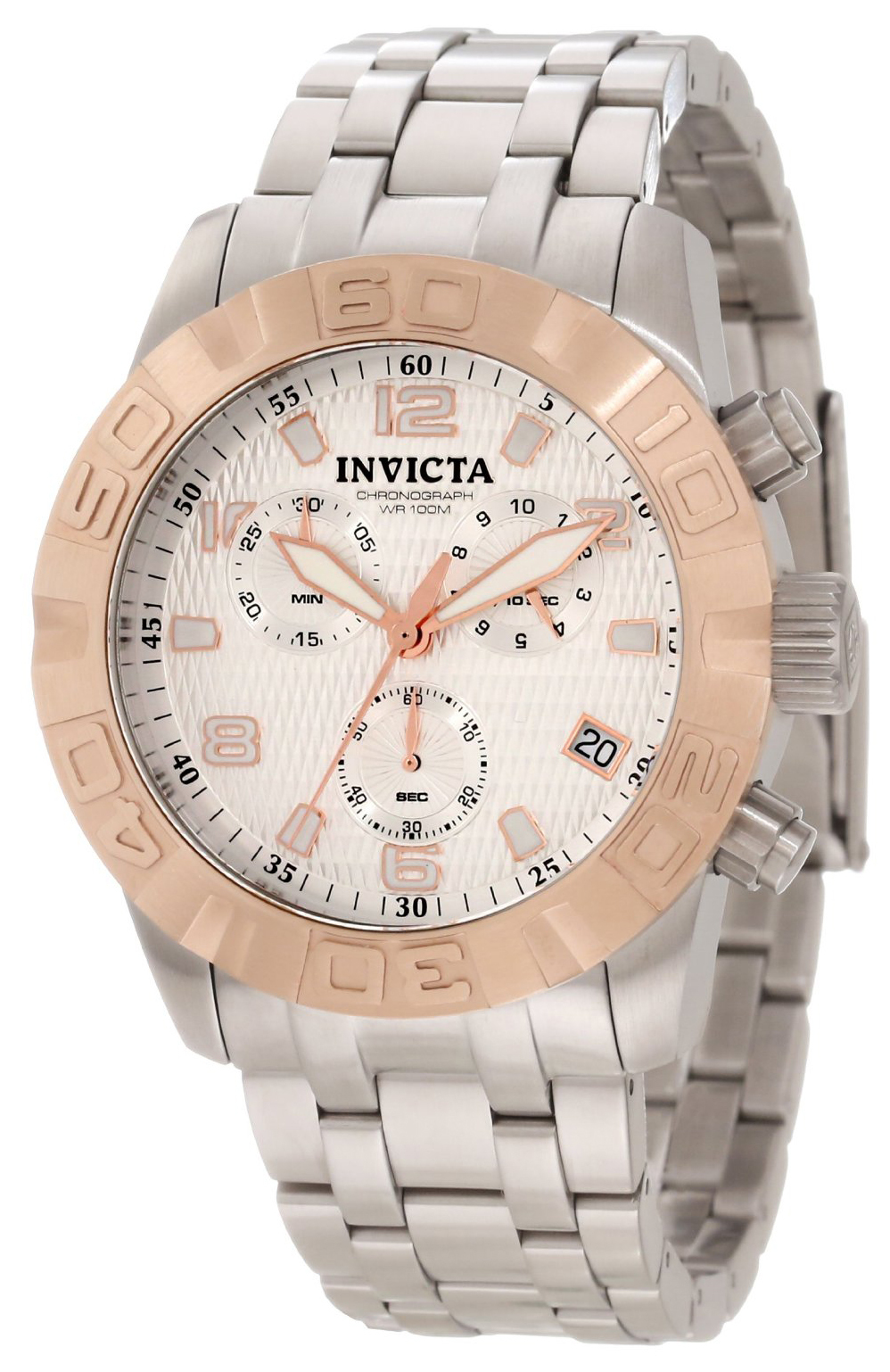 Invicta Pro Diver Herrklocka 11451 Silverfärgad/Stål Ø45 mm - Invicta