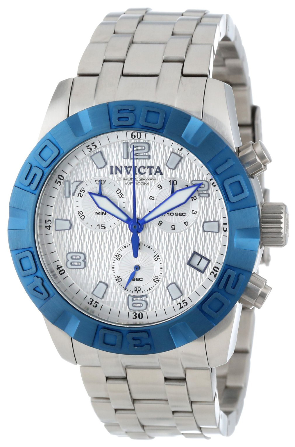 Invicta Pro Diver Herrklocka 11452 Silverfärgad/Stål Ø45 mm - Invicta