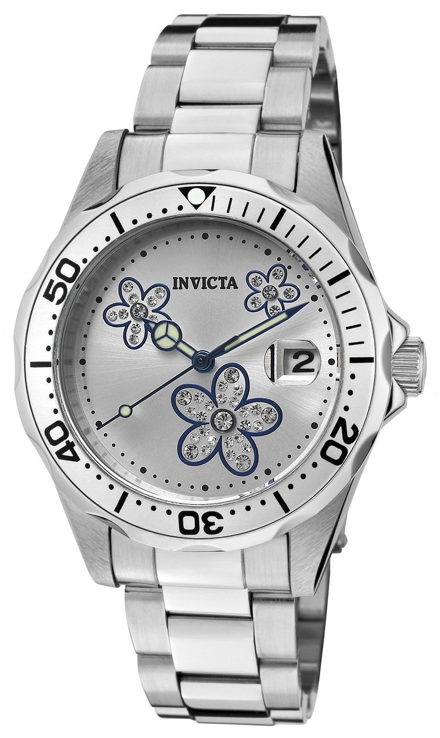 Invicta Damklocka 12834 Pro Diver Silverfärgad/Stål Ø38 mm