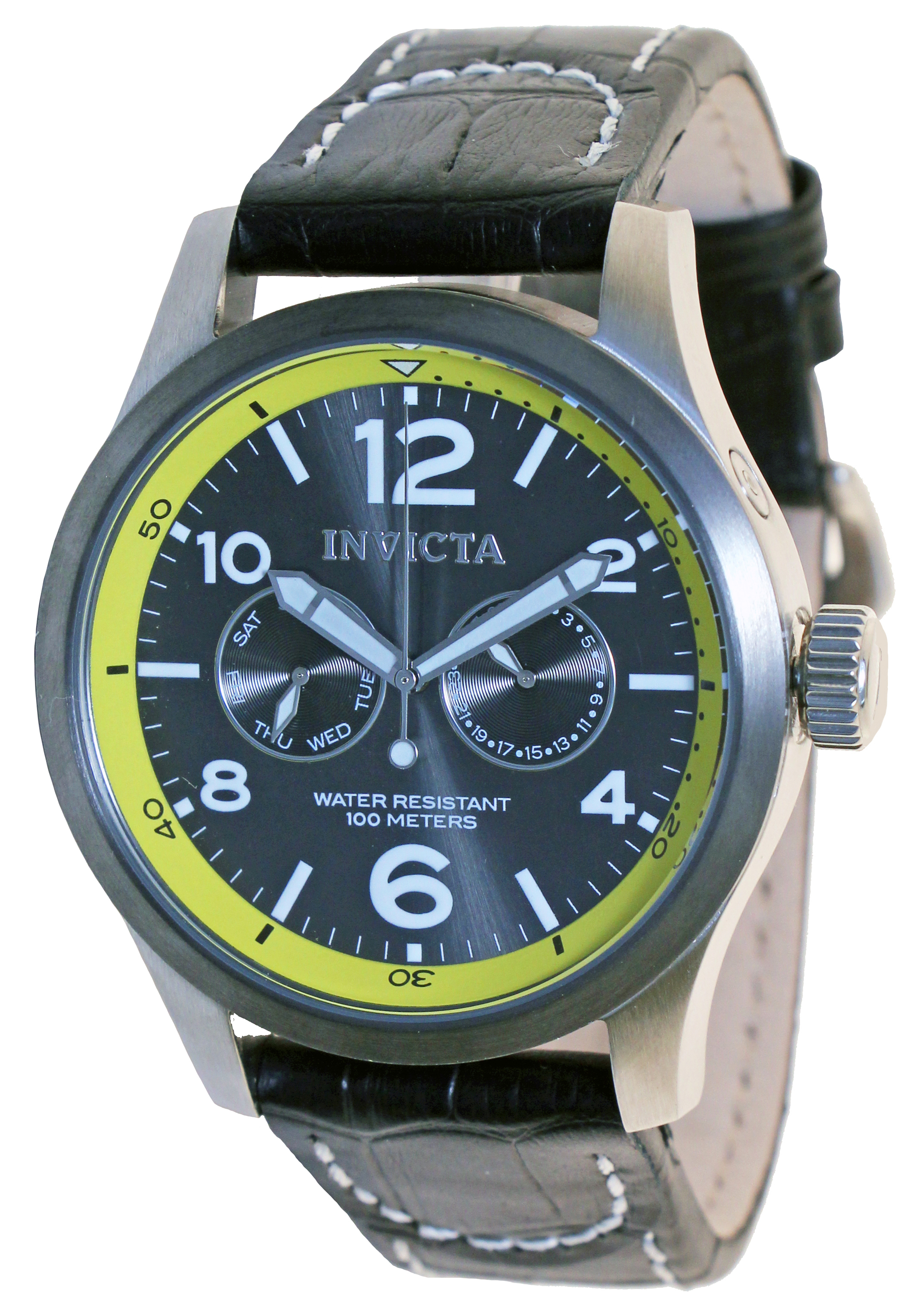 Invicta Herrklocka 14141 Force Grå/Läder Ø48 mm - Invicta