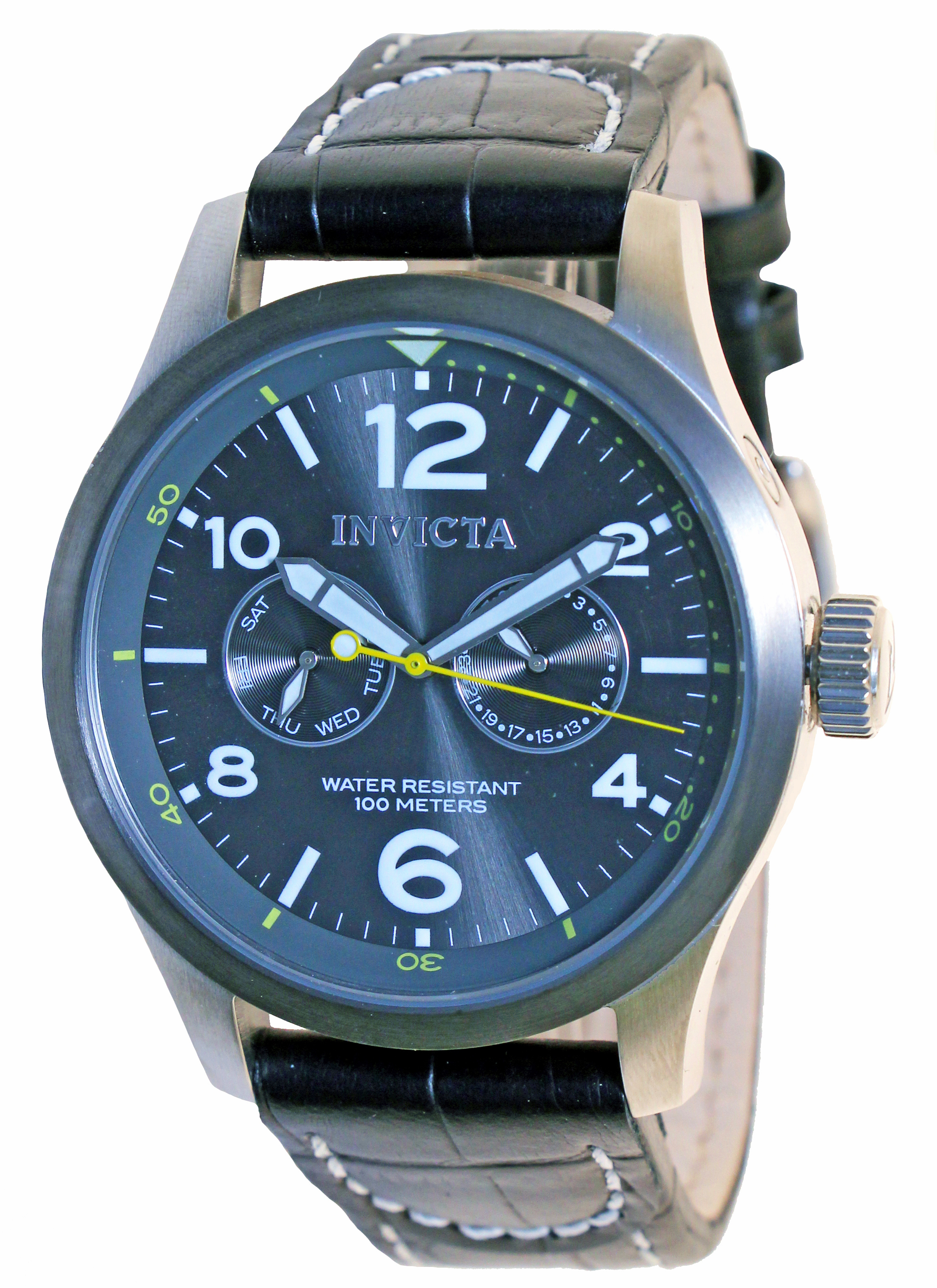 Invicta Herrklocka 14142 Force Grå/Läder Ø48 mm - Invicta