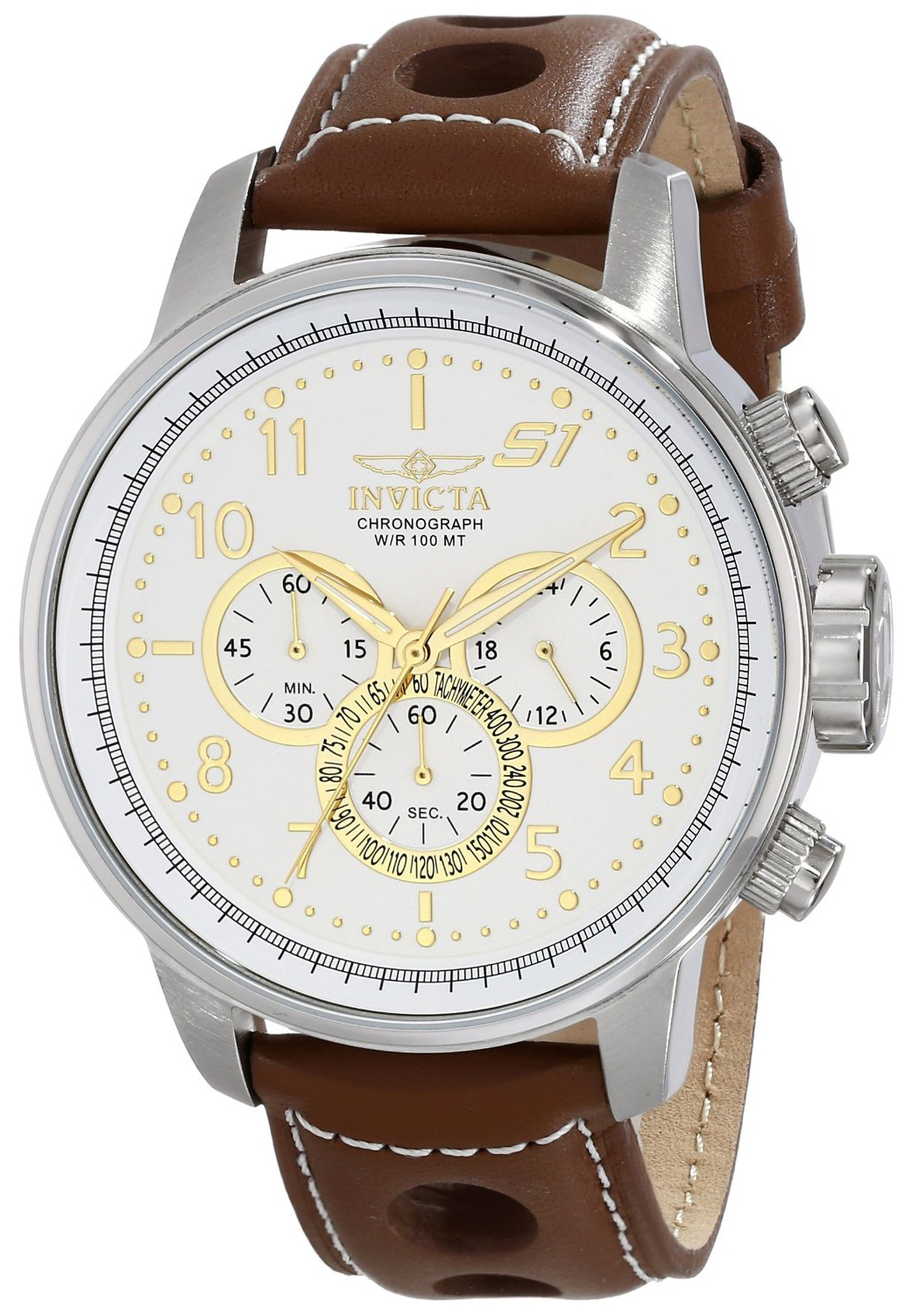 Invicta 99999 Herrklocka 16010 Vit/Läder Ø48 mm - Invicta