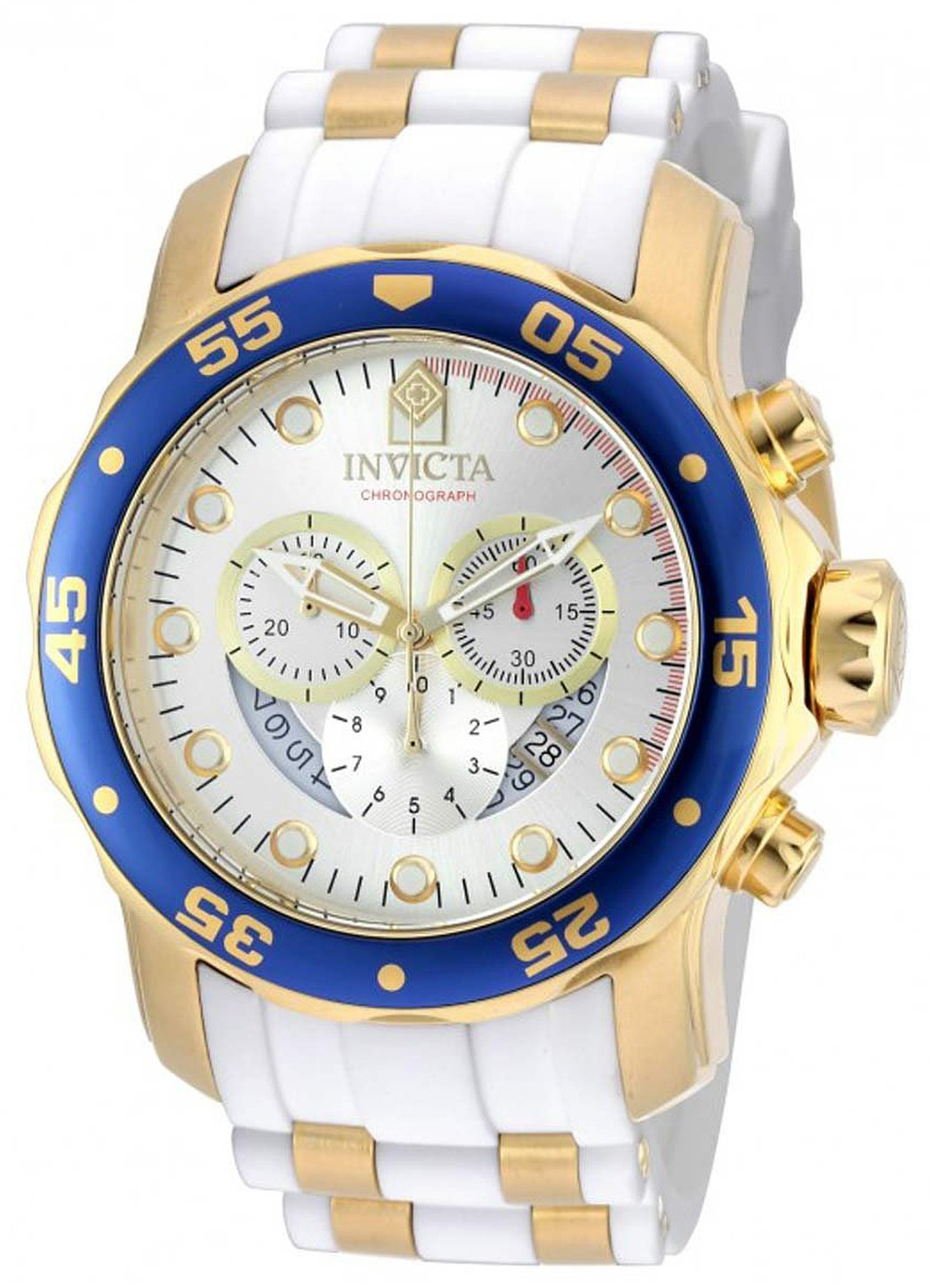 Invicta Herrklocka 20293 Pro Diver Silverfärgad/Gulguldtonat stål - Invicta