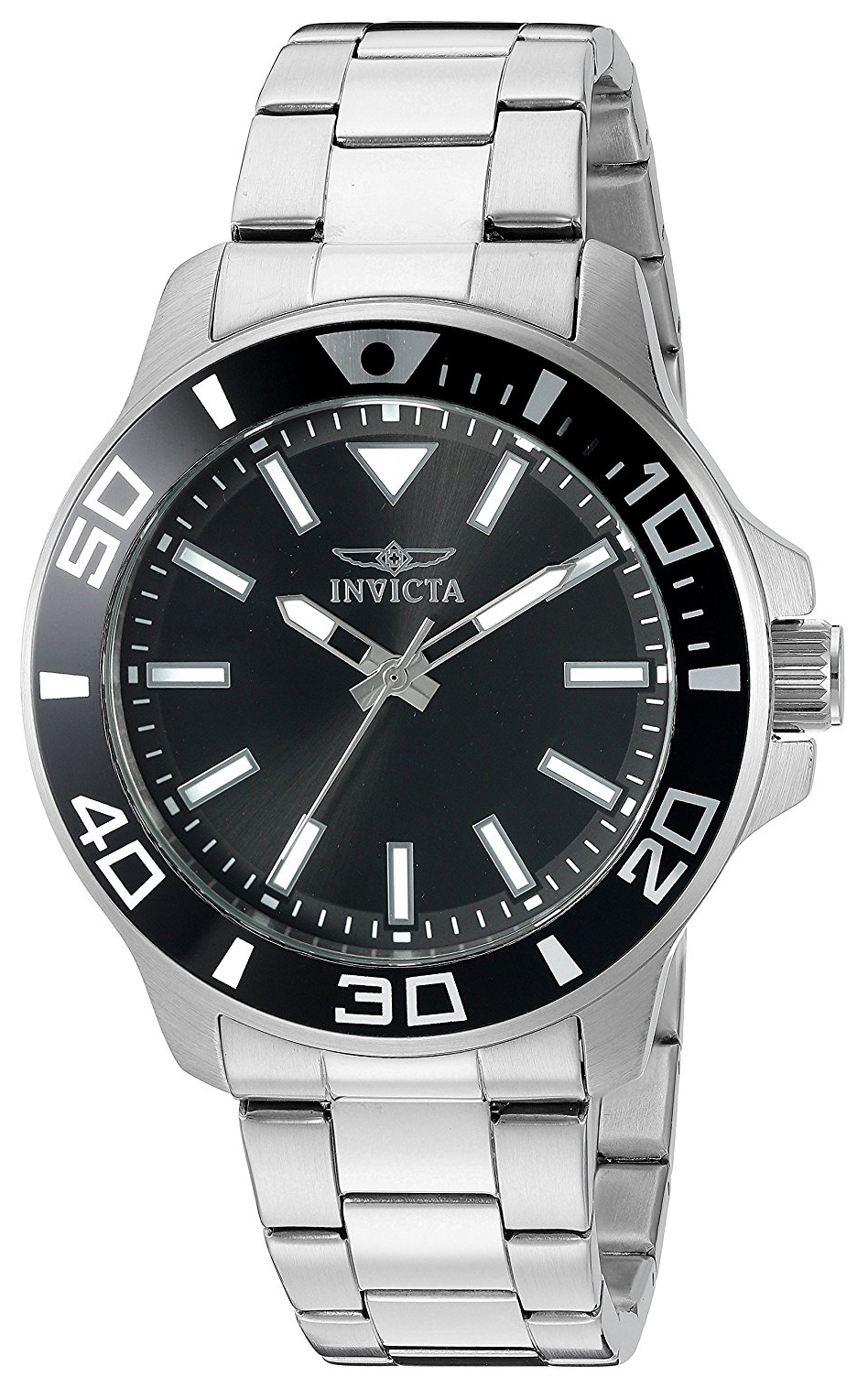 Invicta Pro Diver Herrklocka 21542 Svart/Stål Ø46 mm - Invicta