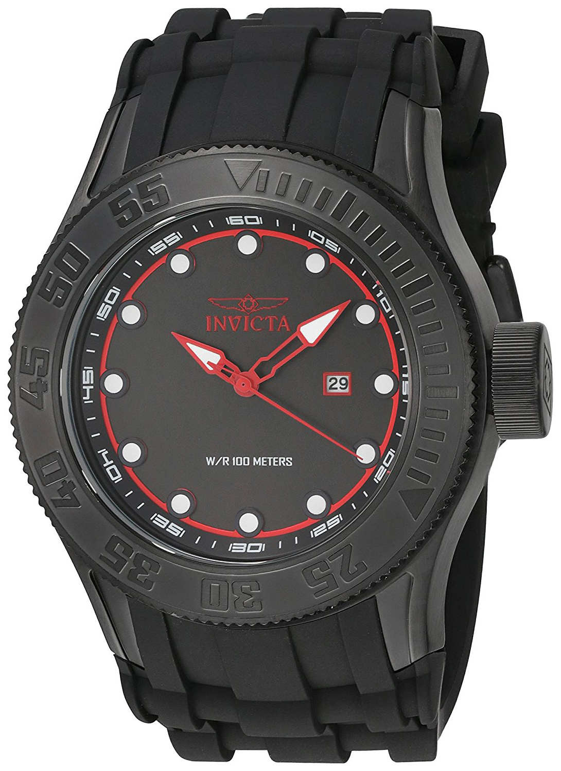 Invicta Pro Diver Herrklocka 22248 Svart/Gummi Ø50 mm - Invicta