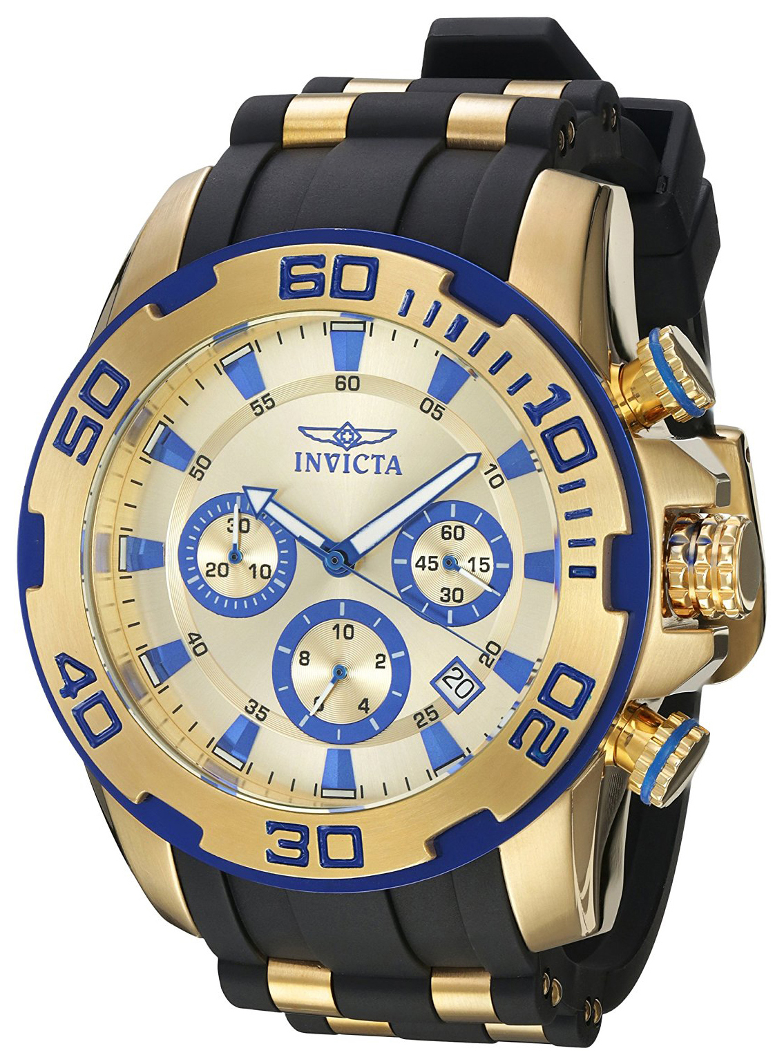 Invicta Herrklocka 22308 Pro Diver Guld/Gulguldtonat stål Ø50 mm - Invicta