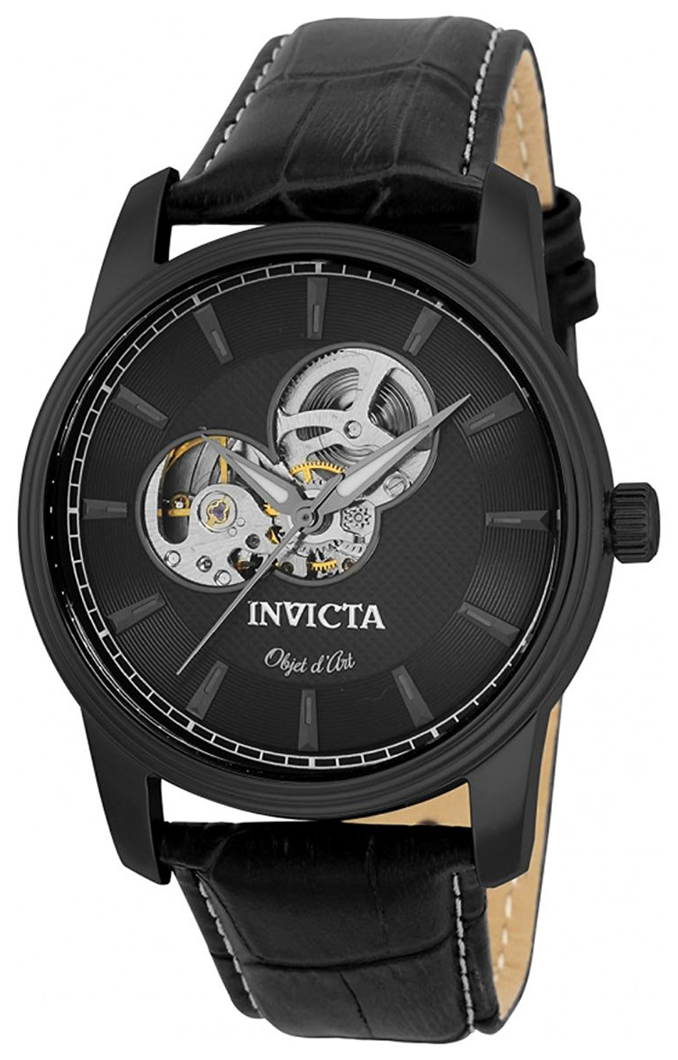 Invicta 99999 Herrklocka 22619 Svart/Läder Ø44 mm - Invicta