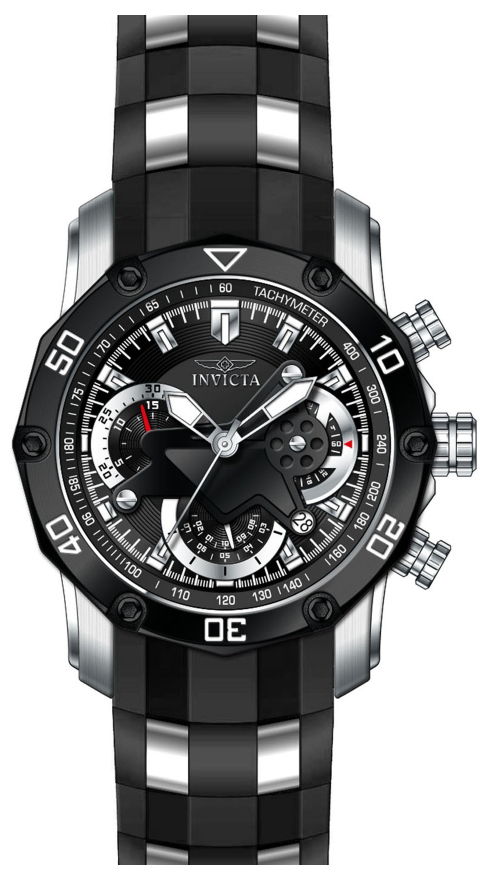 Invicta Pro Diver Herrklocka 22797 Svart/Stål Ø49 mm - Invicta