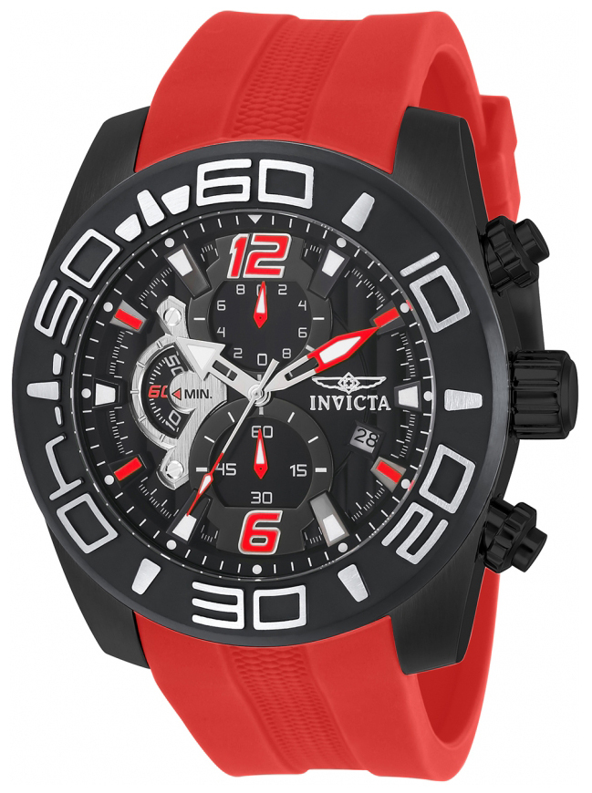 Invicta Pro Diver Herrklocka 22810 Svart/Gummi Ø50 mm - Invicta