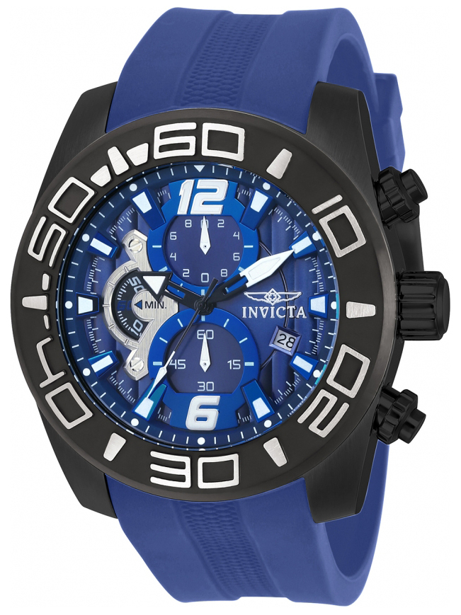 Invicta Pro Diver Herrklocka 22812 Blå/Gummi Ø50 mm - Invicta