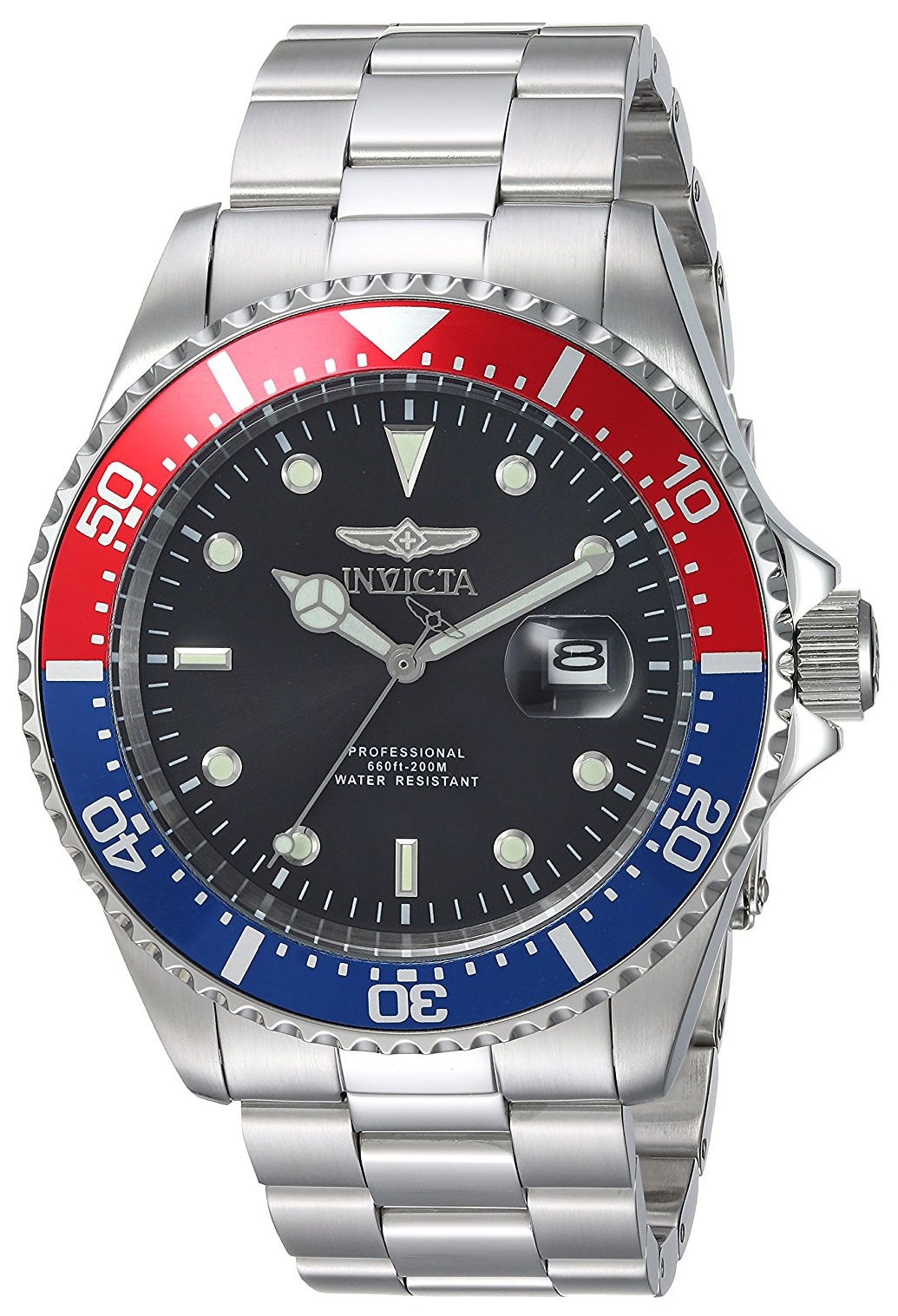 Invicta Pro Diver Herrklocka 23384 Svart/Stål Ø48 mm - Invicta