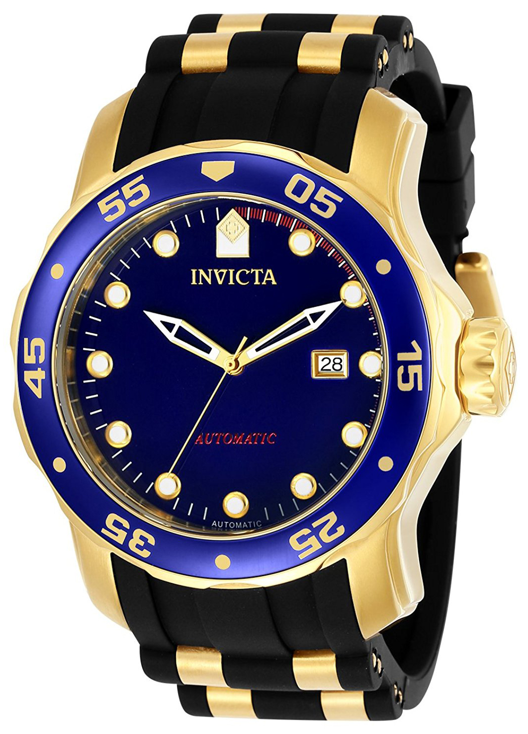 Invicta Pro Diver Herrklocka 23629 Blå/Gulguldtonat stål Ø48 mm - Invicta