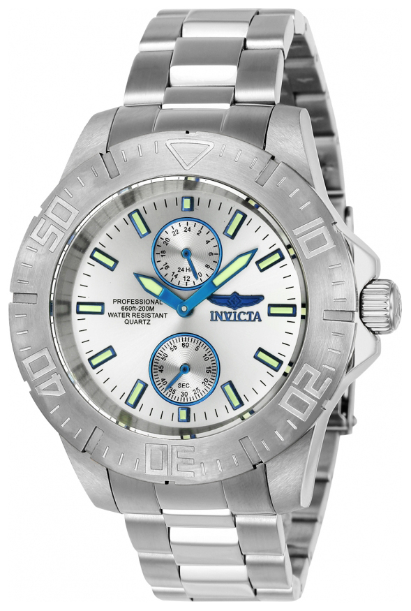 Invicta Pro Diver Herrklocka 23640 Silverfärgad/Stål Ø44 mm - Invicta