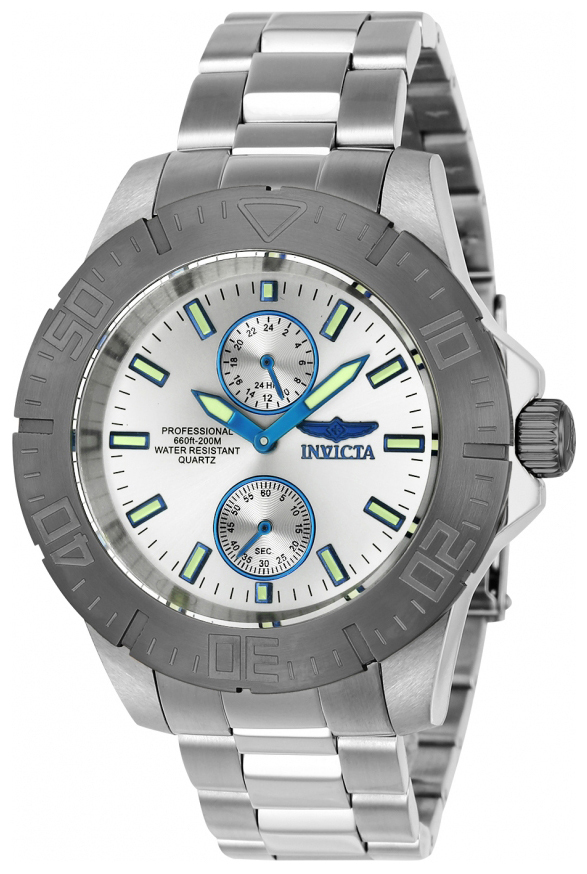 Invicta Pro Diver Herrklocka 23642 Silverfärgad/Stål Ø44 mm - Invicta