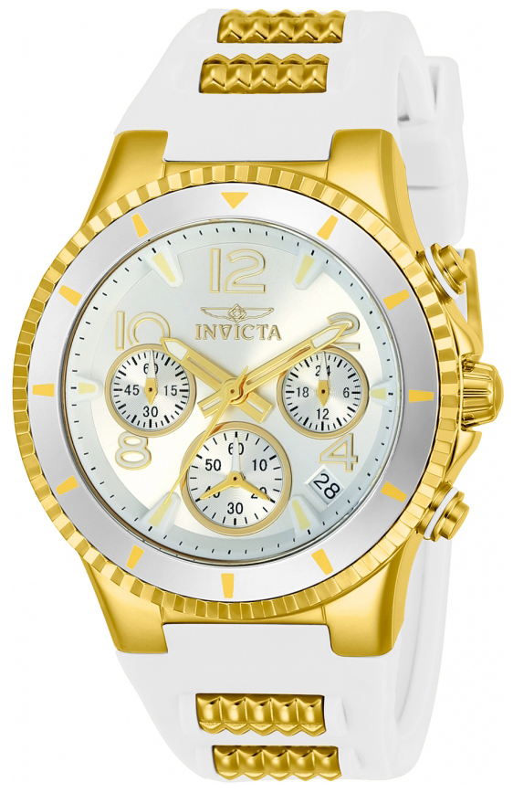 Invicta 99999 Damklocka 24187 Silverfärgad/Gulguldtonat stål Ø39 mm - Invicta