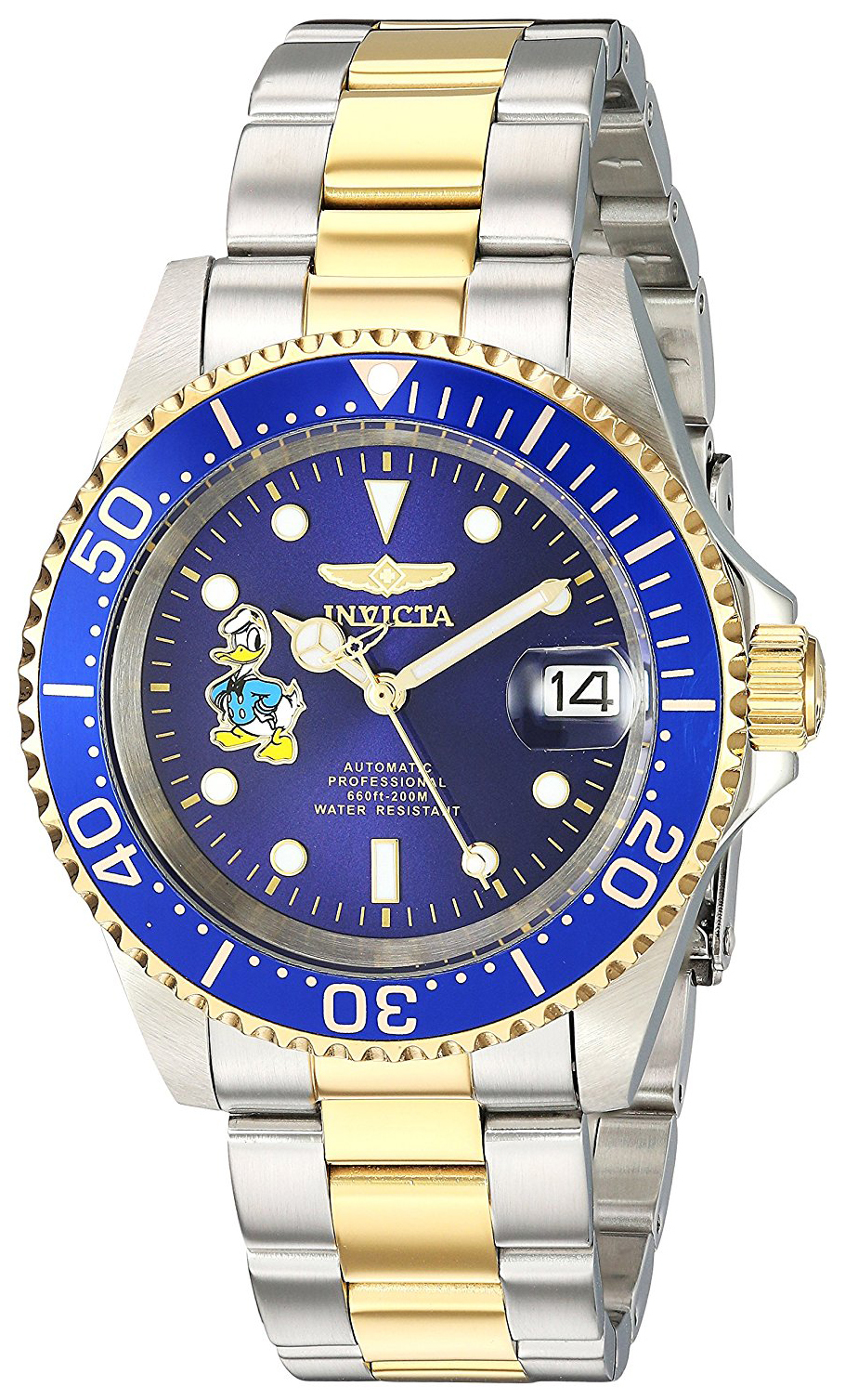 Invicta 99999 Herrklocka 24397 Blå/Gulguldtonat stål Ø40 mm - Invicta