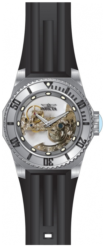 Invicta 99999 Herrklocka 25611 Grå/Gummi Ø52 mm - Invicta