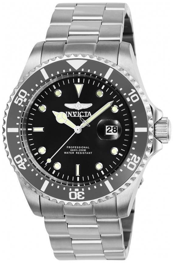 Invicta Pro Diver Herrklocka 25715 Svart/Stål Ø43 mm - Invicta