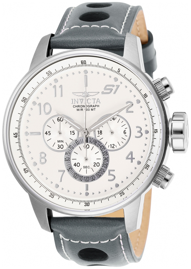 Invicta Herrklocka 25723 S1 Vit/Läder Ø48 mm - Invicta