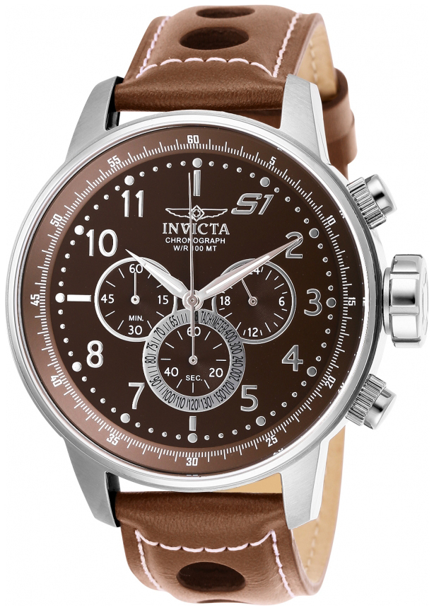 Invicta Herrklocka 25726 S1 Brun/Läder Ø48 mm - Invicta