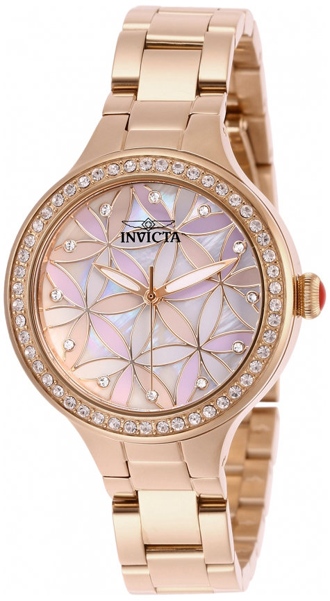 Invicta Damklocka 28824 Wildflower Flerf&auml;rgad/Ros&eacute;guldstonat st&aring;l