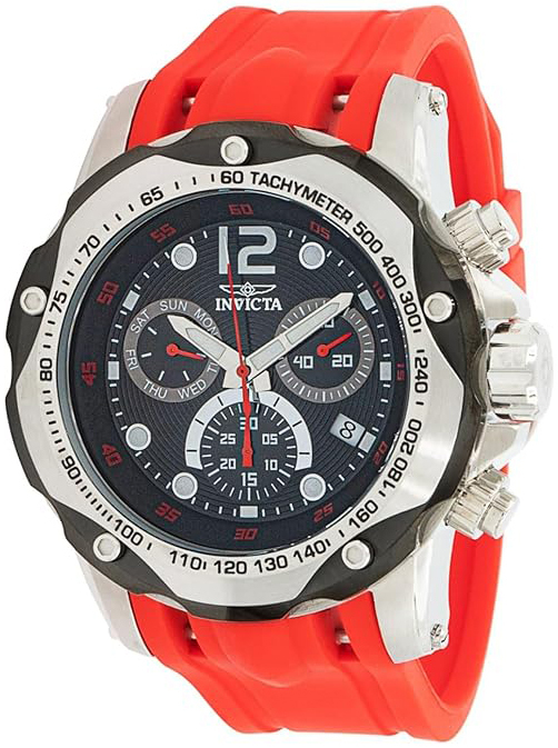 Invicta Herrklocka 33934 Speedway Svart/Gummi Ø51 mm