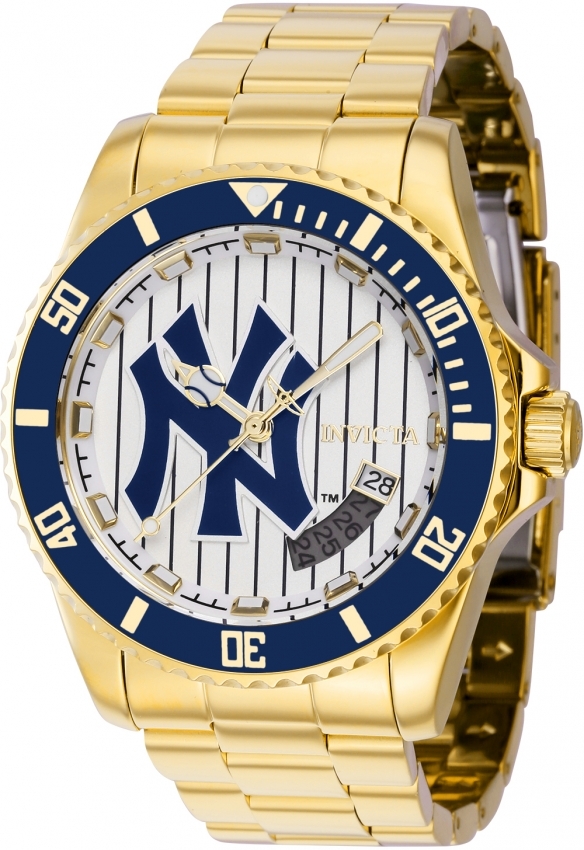 Invicta Herrklocka 42985 MLB New York Yankees Vit/Guldtonat stål