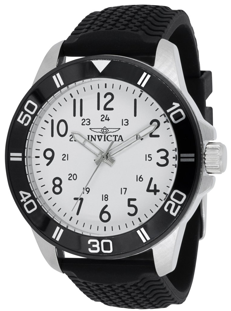 Invicta Herrklocka 43629 Pro Diver Silverfärgad/Gummi Ø45 mm - Invicta