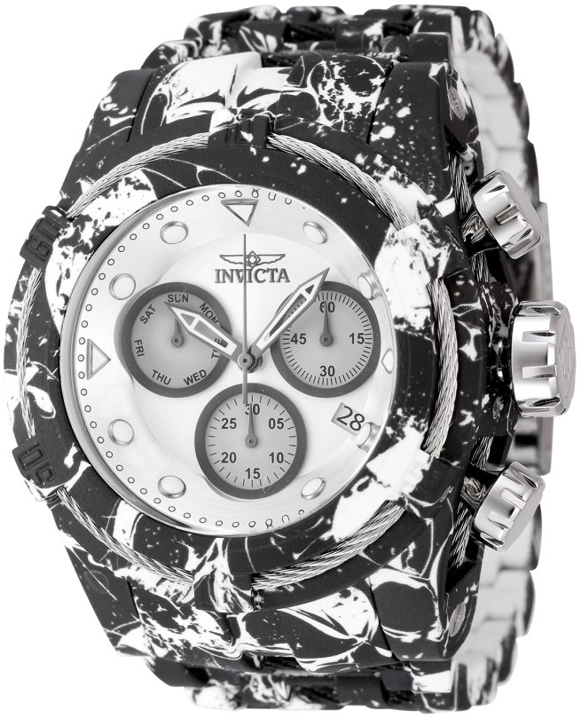 Invicta Herrklocka 45489 Bolt Vit/Stål Ø53 mm
