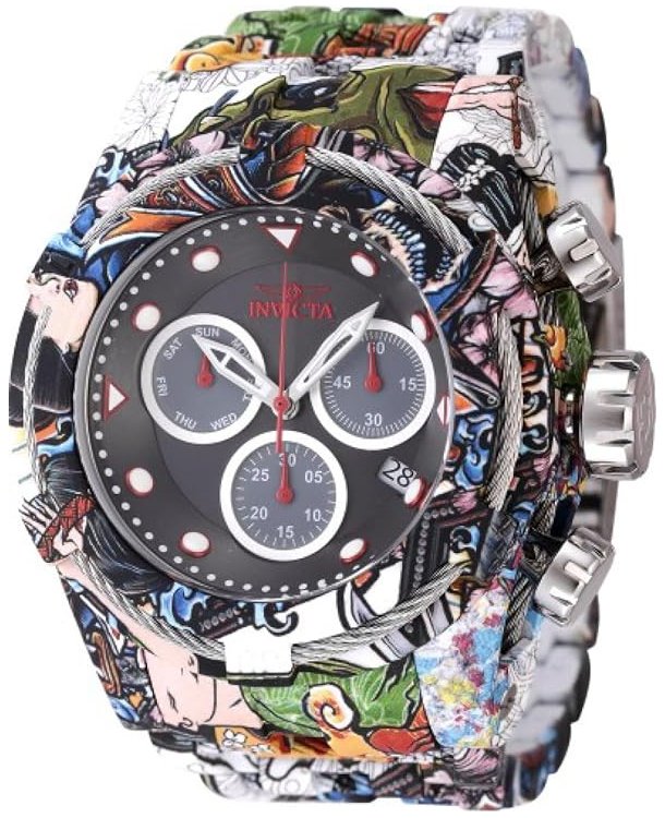 Invicta Herrklocka 45490 Bolt Svart/Stål Ø53 mm