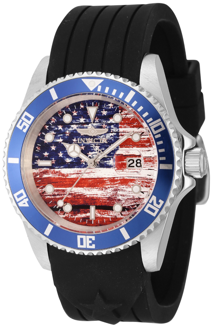 Invicta Herrklocka 45871 Pro Diver Flerfärgad/Gummi Ø42 mm