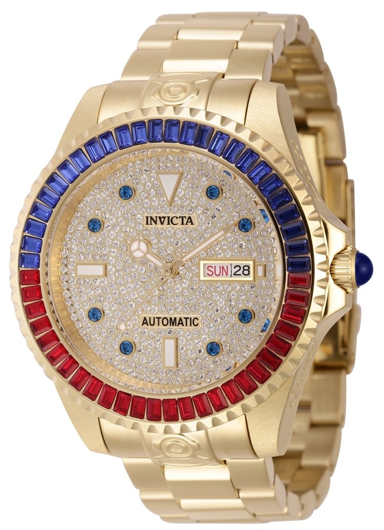 Invicta Herrklocka 46636 Grand Diver Guldtonad/Guldtonat stål Ø47 mm
