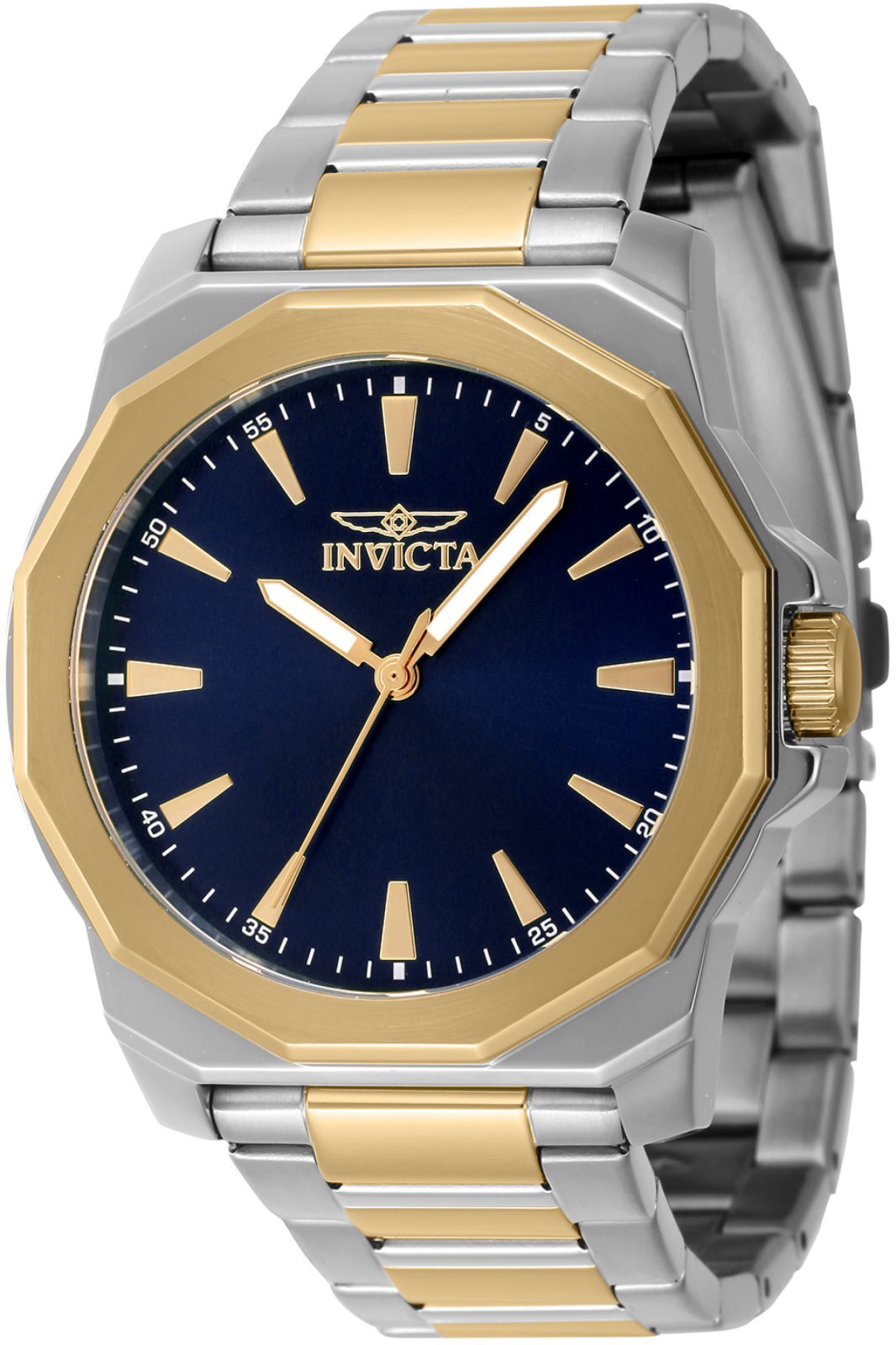Invicta Herrklocka 46838 Speedway Blå/Guldtonat stål Ø42 mm