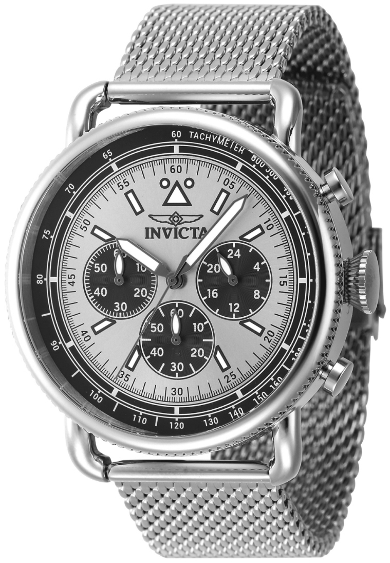 Invicta Herrklocka 47357 Speedway Silverfärgad/Stål Ø44 mm - Invicta