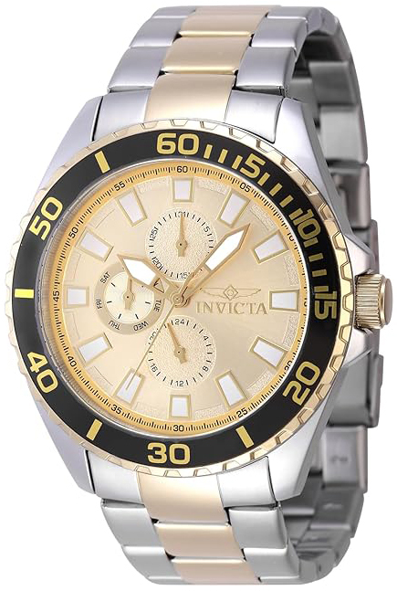 Invicta Herrklocka 47579 Pro Diver Guld/Gulguldtonat stål Ø46 mm - Invicta