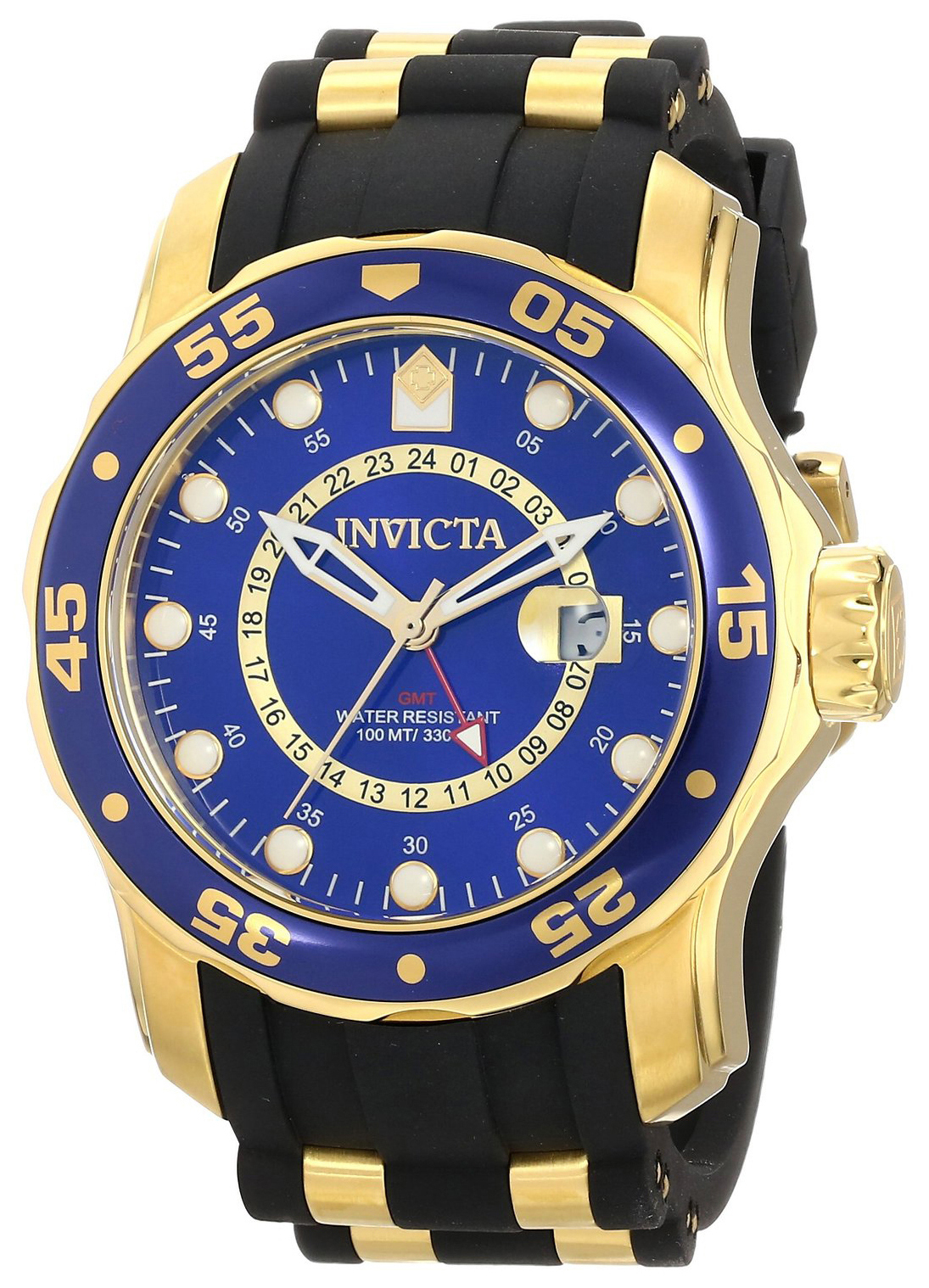 Invicta Pro Diver Herrklocka 6993 Blå/Guldtonat stål Ø48 mm - Invicta