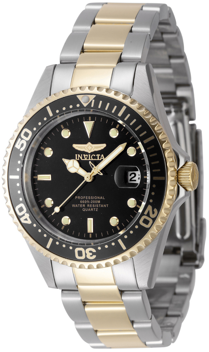 Invicta Herrklocka 8934OB Pro Diver Svart/Gulguldtonat stål Ø37.5 mm - Invicta