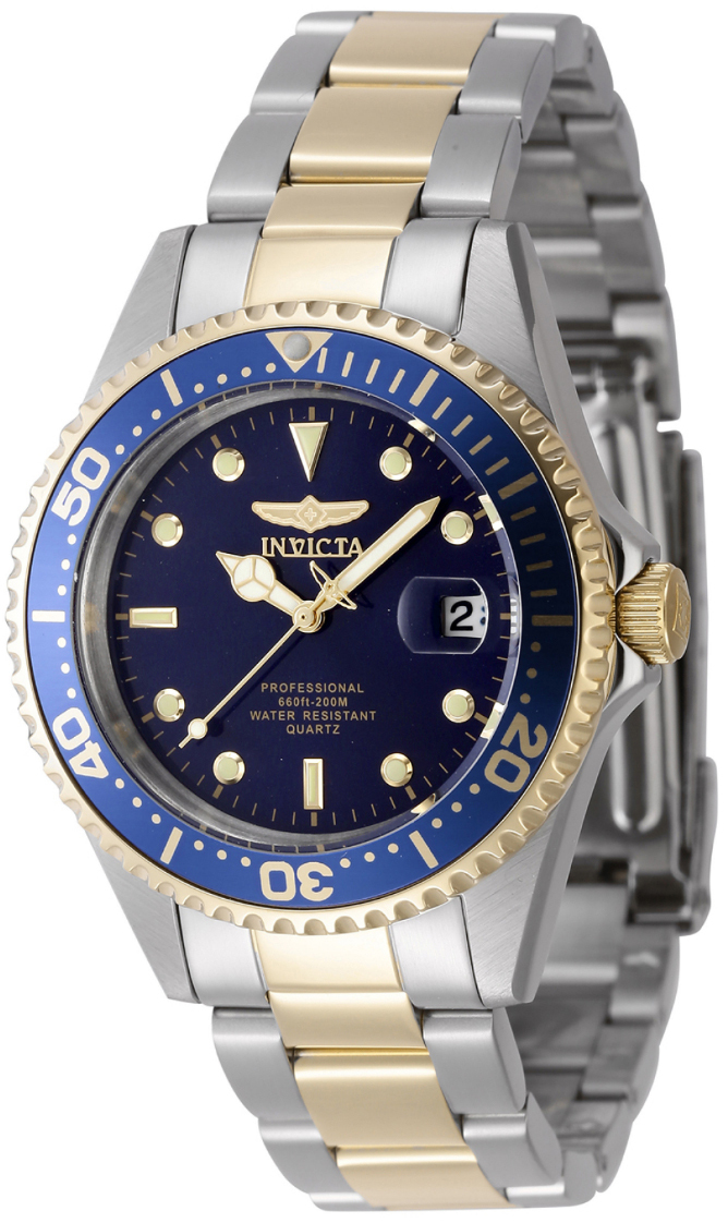 Invicta Herrklocka 8935OB Pro Diver Blå/Gulguldtonat stål Ø37.5 mm - Invicta