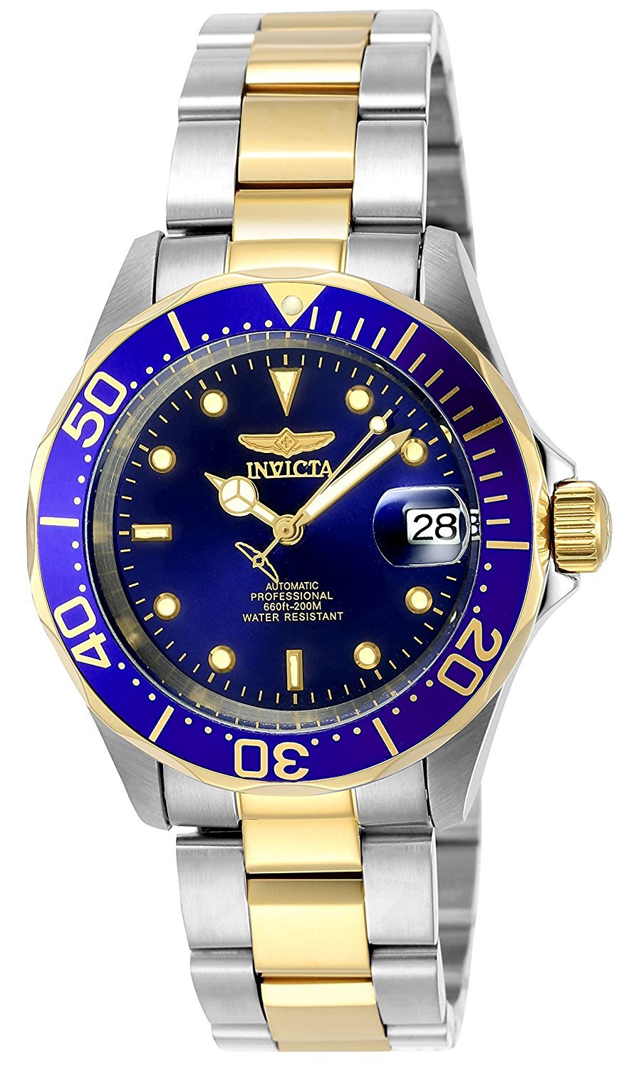 Invicta Pro Diver Damklocka 8942 Blå/Gulguldtonat stål Ø23 mm - Invicta