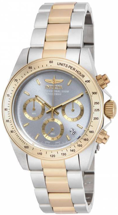 Invicta Herrklocka ILE9212A Speedway Grå/Gulguldtonat stål Ø39.5 mm - Invicta