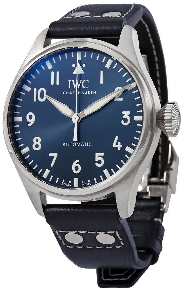 IWC Herrklocka IW329303 Big Pilot Blå/Läder Ø43 mm - IWC