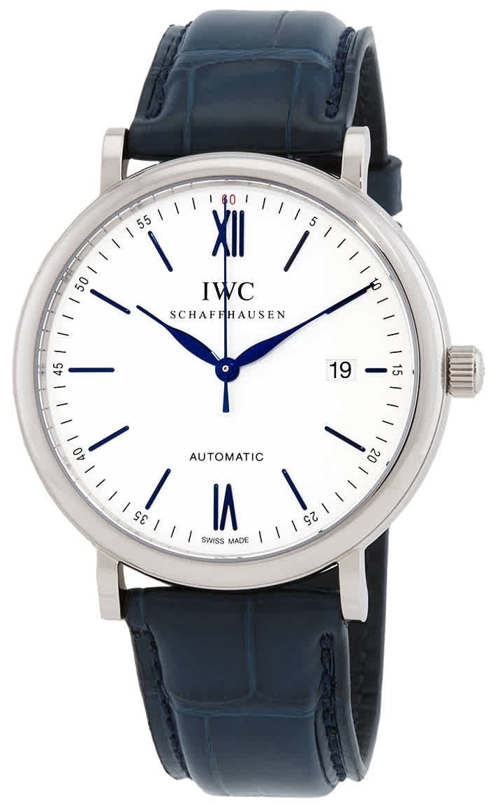 IWC Herrklocka IW356527 Portofino Vit/Läder Ø40 mm - IWC