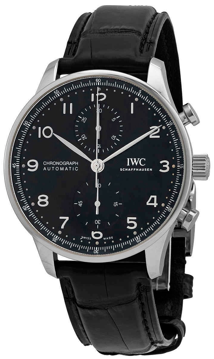 IWC Herrklocka IW371609 Portuguese Svart/Läder Ø41 mm - IWC